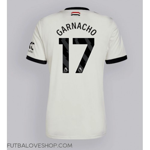 Dres Manchester United Alejandro Garnacho #17 Tretina 2024-25 Krátky Rukáv